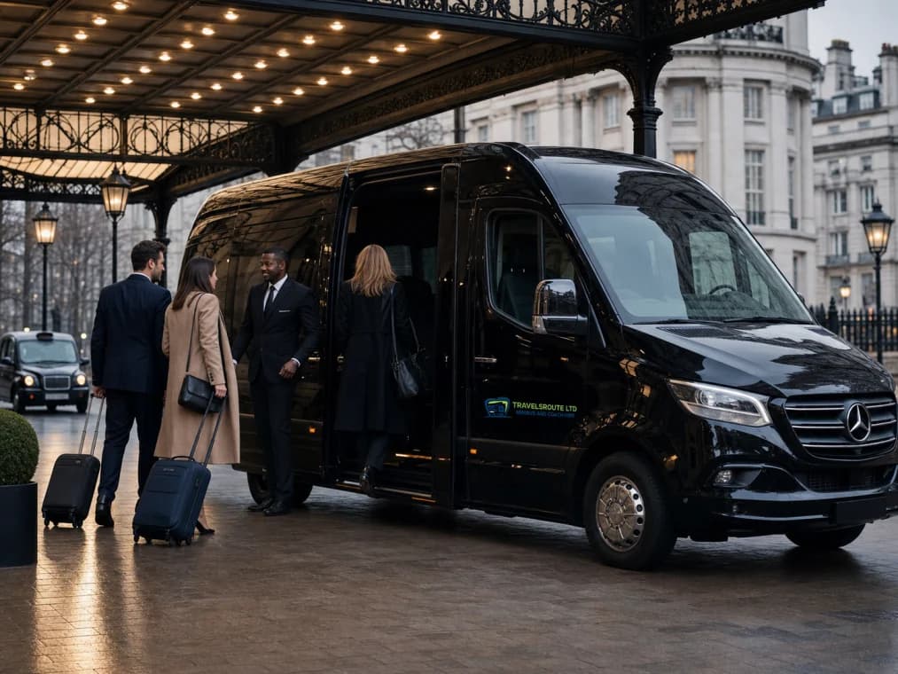 Executive group vehicle prepared for a London journey